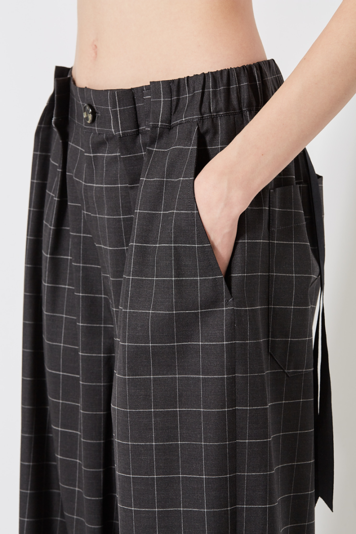 Jim Pants - Grey/White