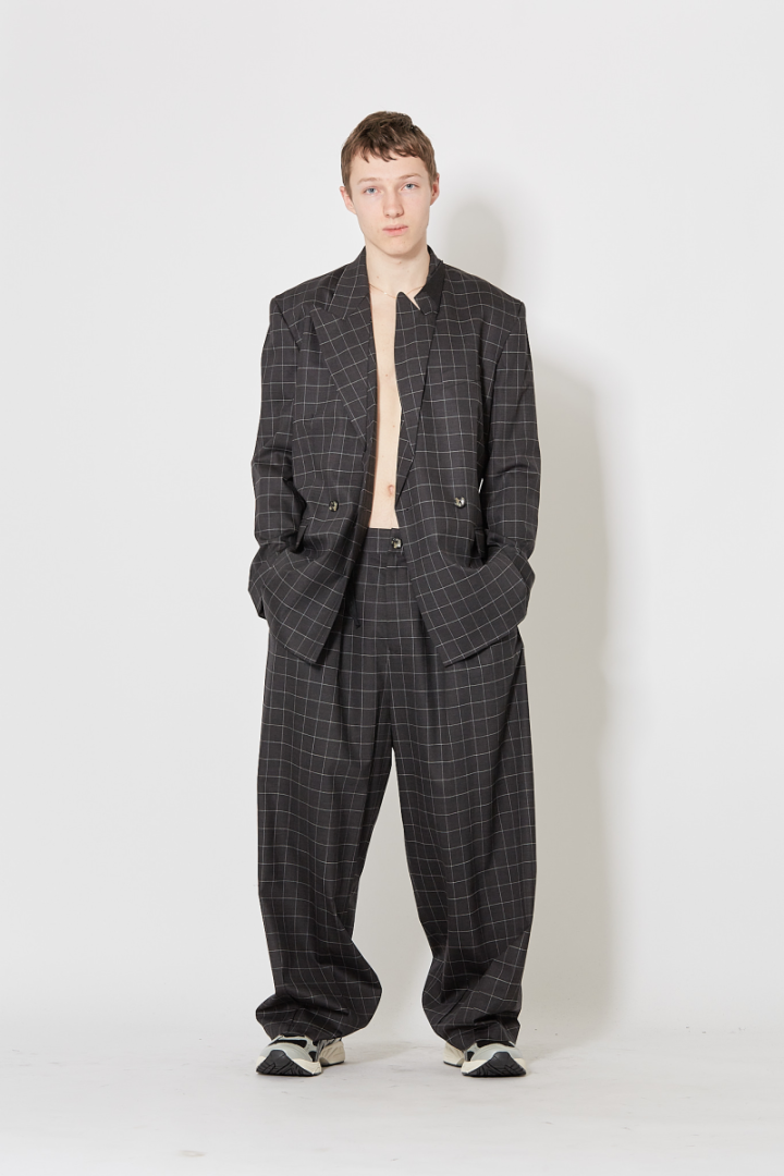 Jim Pants - Grey/White