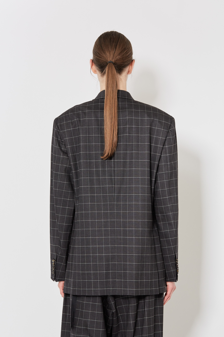 Black Jack Blazer - Grey/White