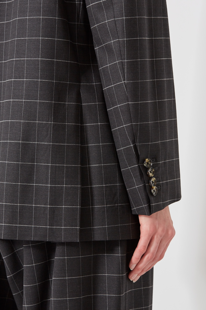 Black Jack Blazer - Grey/White