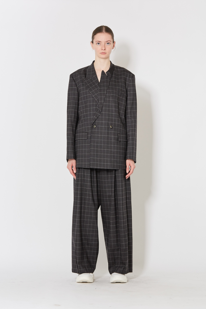 Black Jack Blazer - Grey/White