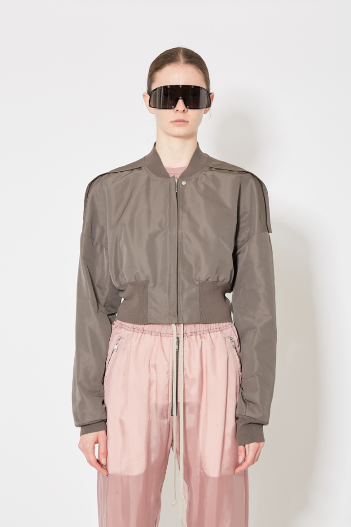 Collage Bomber - Grey/Brown