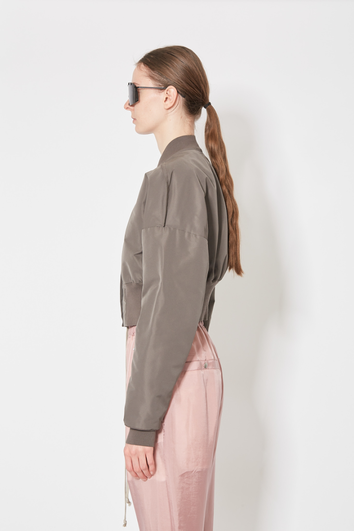 Collage Bomber - Grey/Brown