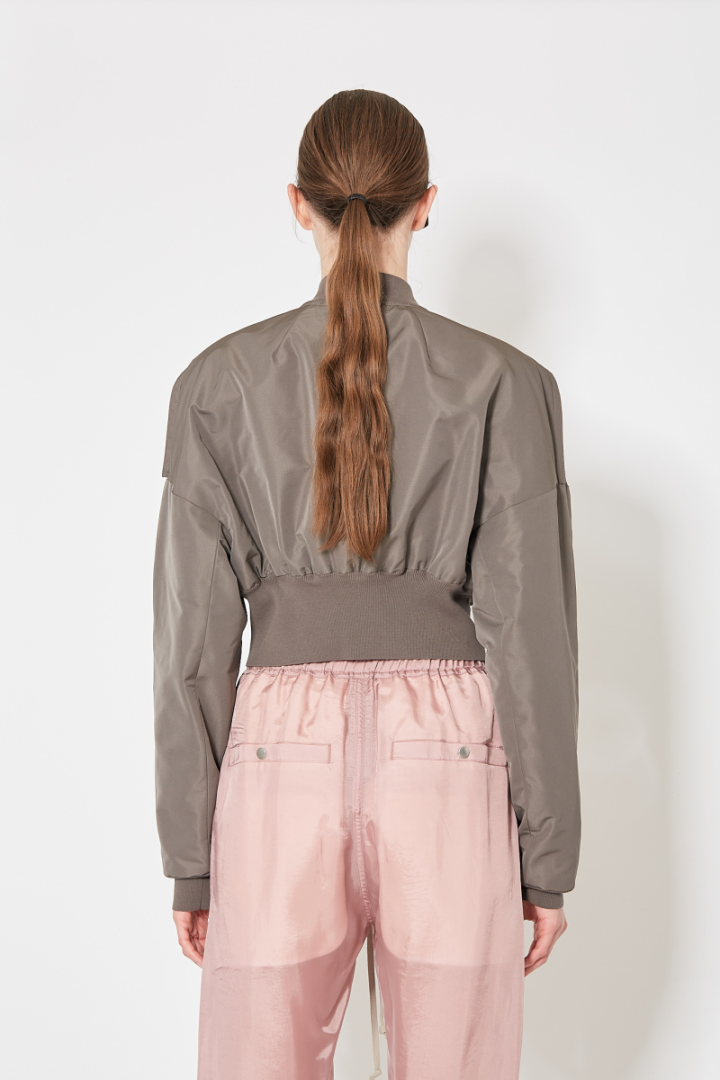 Collage Bomber - Grey/Brown