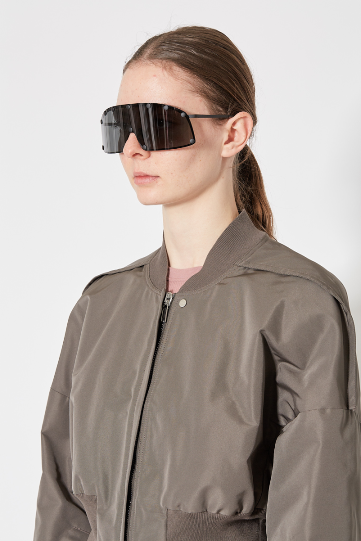 Collage Bomber - Grey/Brown