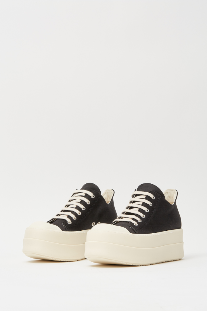 Double Bumper Low Sneaks - Black/ Milk/ Milk