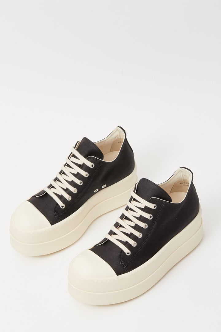 Double Bumper Low Sneaks - Black/ Milk/ Milk