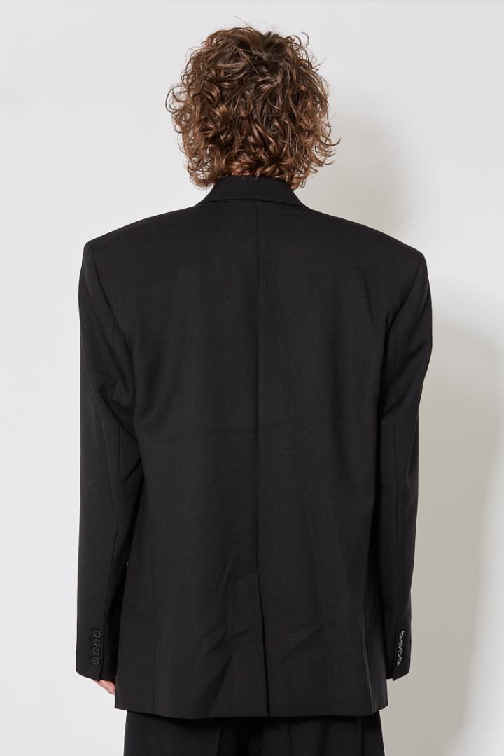 Boxy Tailored Jacket - Black