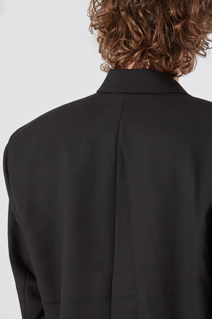Boxy Tailored Jacket - Black