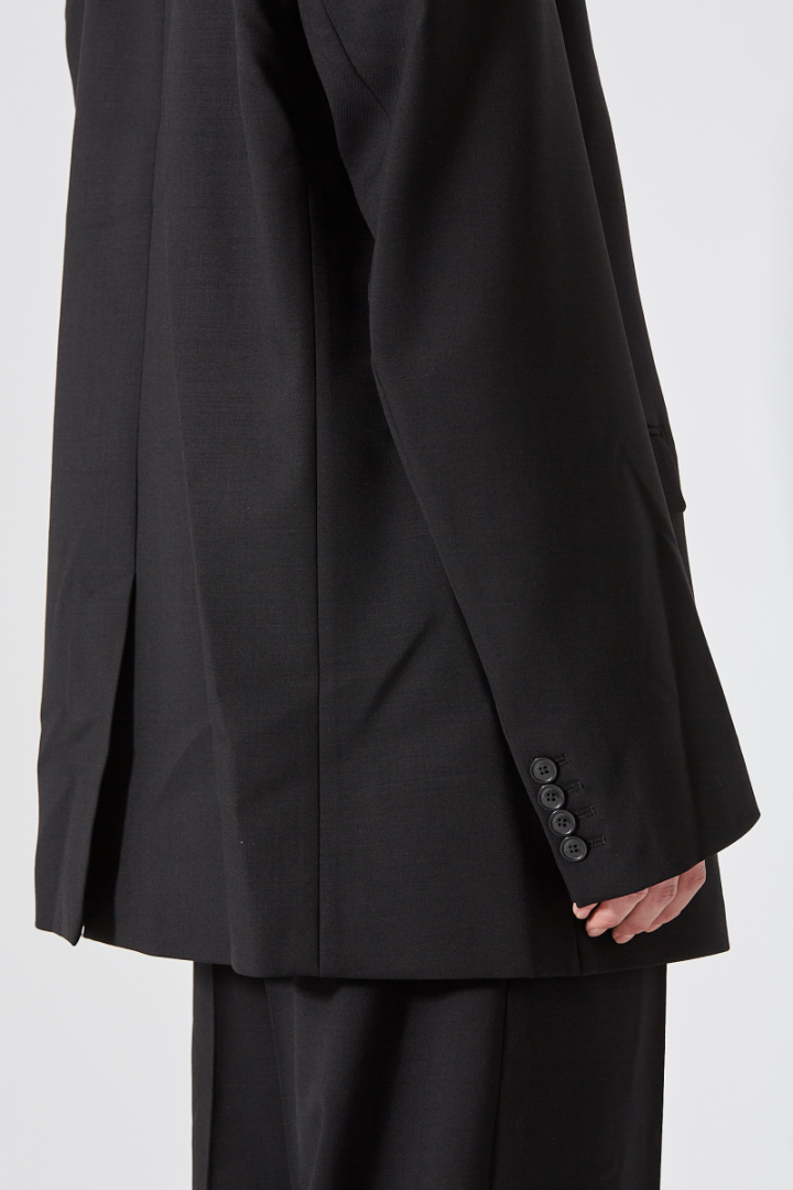 Boxy Tailored Jacket - Black
