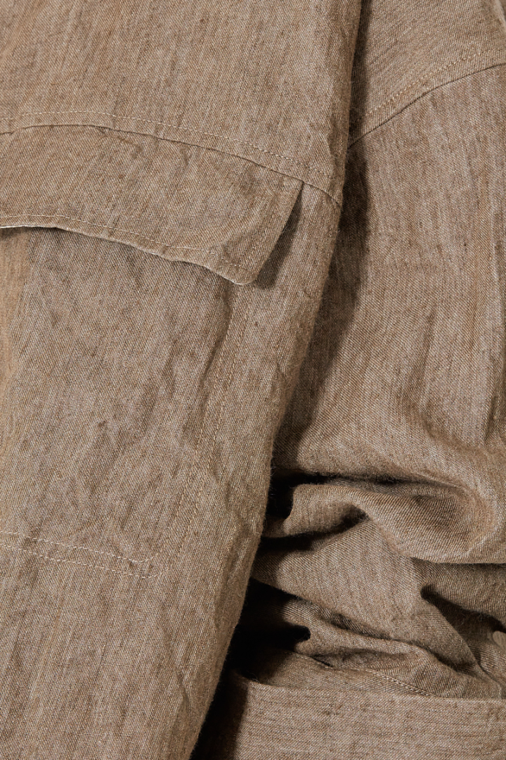 Oversized Trucker Jacket - Brown