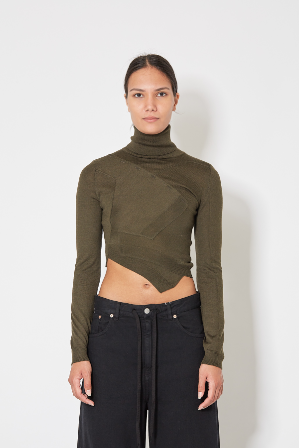Pullover Cropped - Khaki