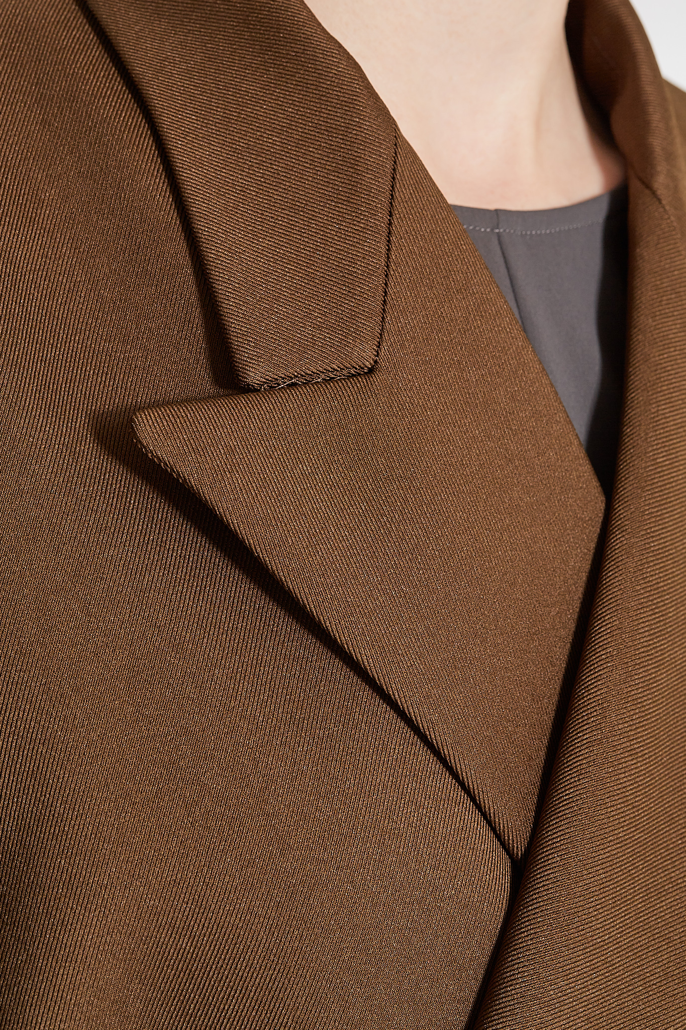 Oversized Blazer - Brown