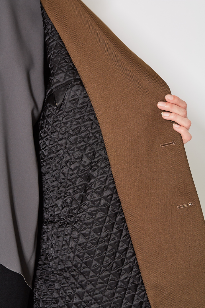 Oversized Blazer - Brown