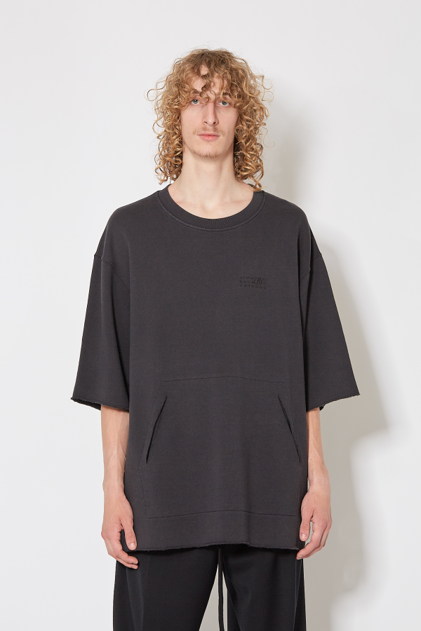 Sweatshirt Short Sleeve - Washed Black