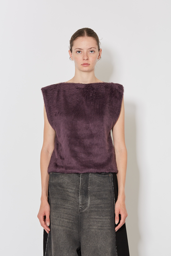 Top Sleeveless - Purple/Black