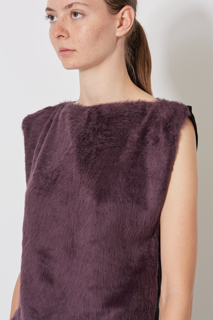 Top Sleeveless - Purple/Black