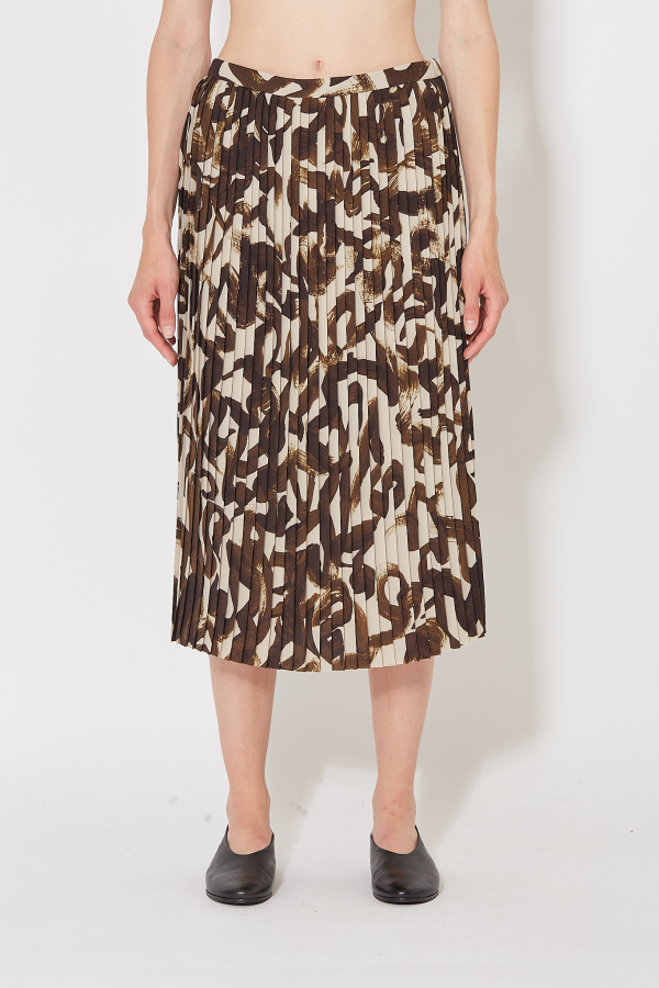 Sarean Skirt - Brown/Off White