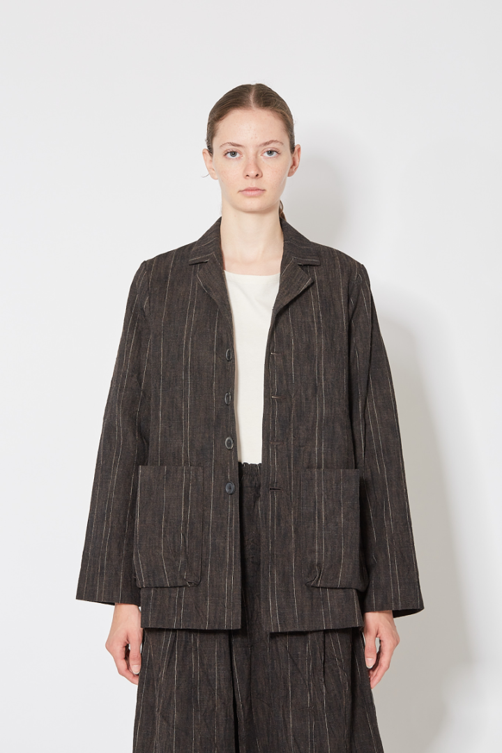 The Photographer Jacket - Brown Striped