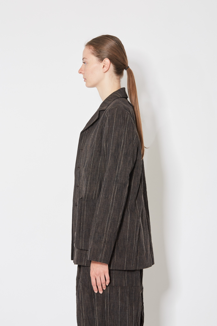 The Photographer Jacket - Brown Striped