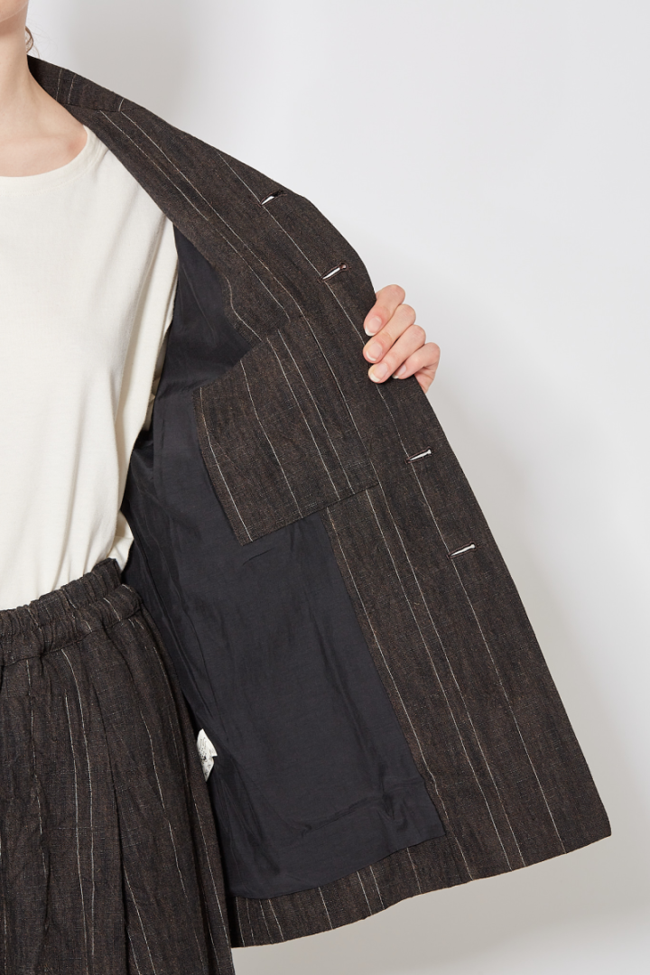 The Photographer Jacket - Brown Striped