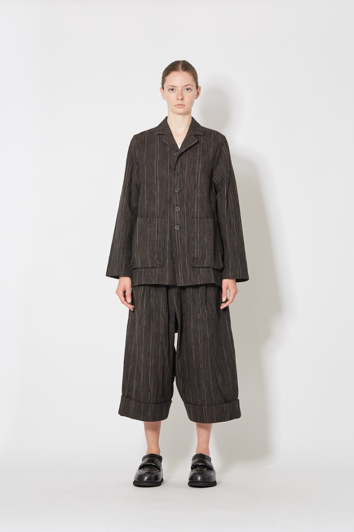 The Photographer Jacket - Brown Striped