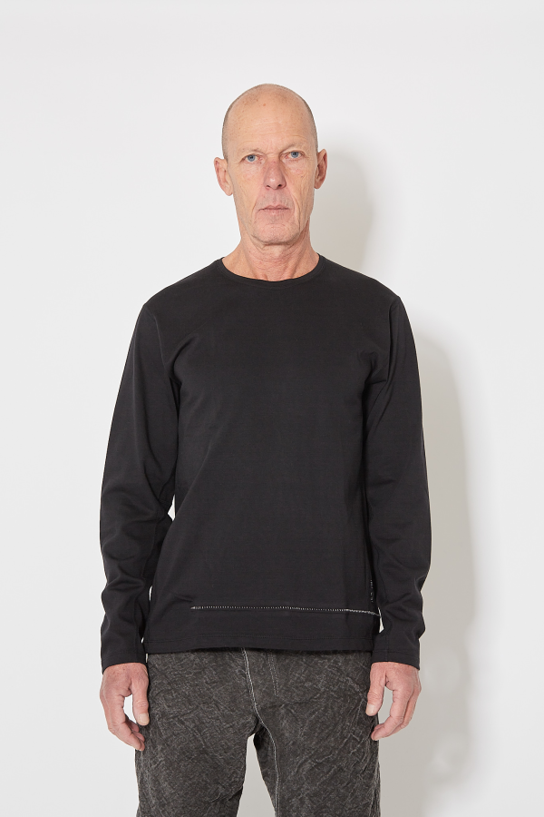 T-Shirt U L/S - Black