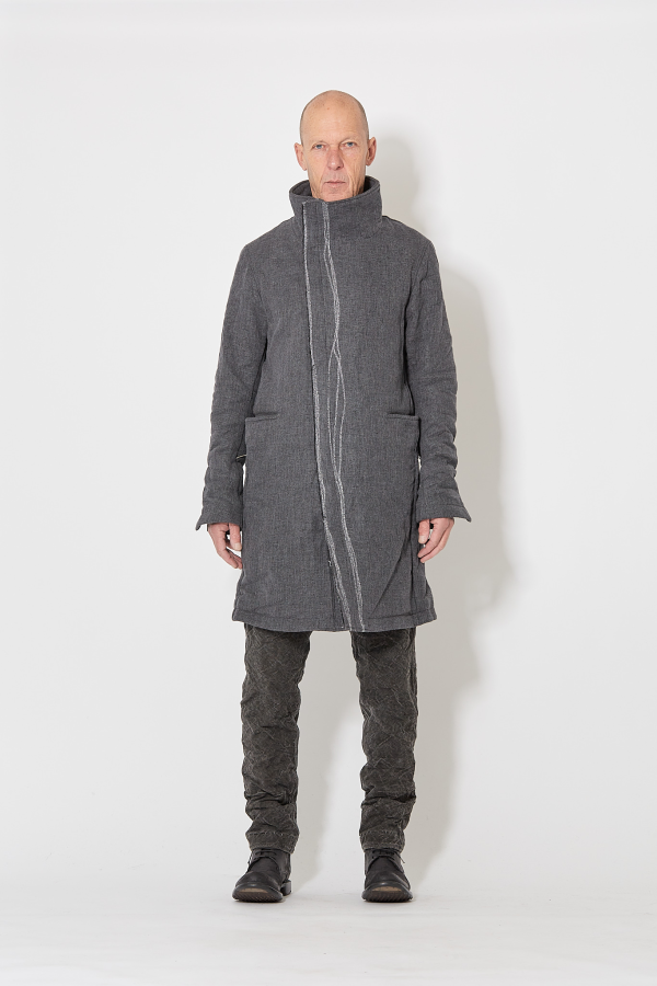 Highneck Coat - Grey