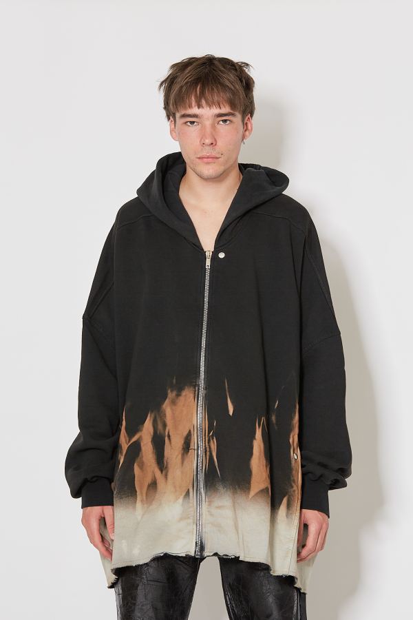 Jumbo Hooded Peter - Black/Sun Flames