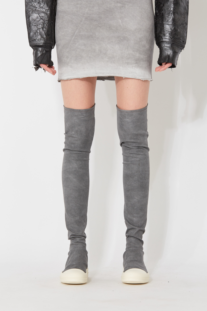 High Sock Sneaks - Grey/Off White