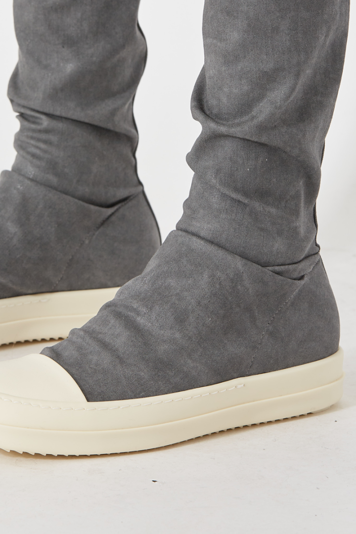 High Sock Sneaks - Grey/Off White