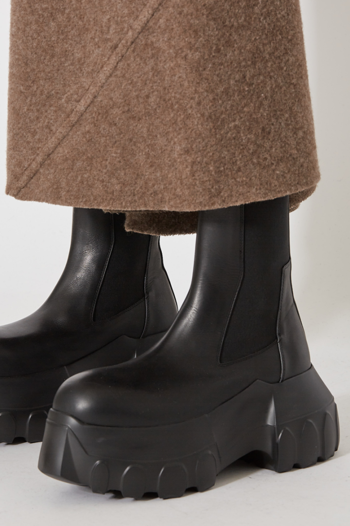 Calf Bias Skirt - Brown