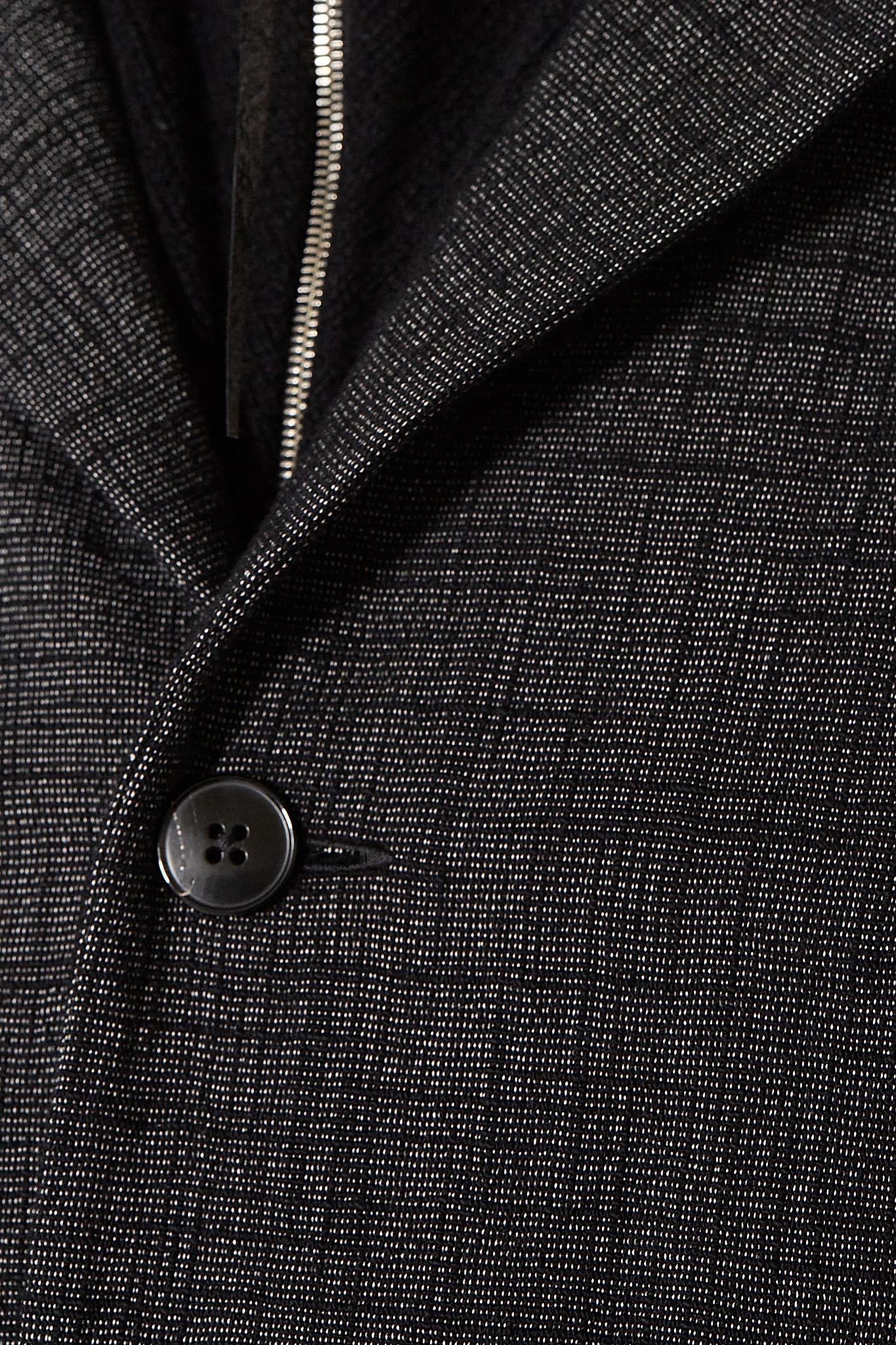3 Button Back Slit Jacket - Black/Grey