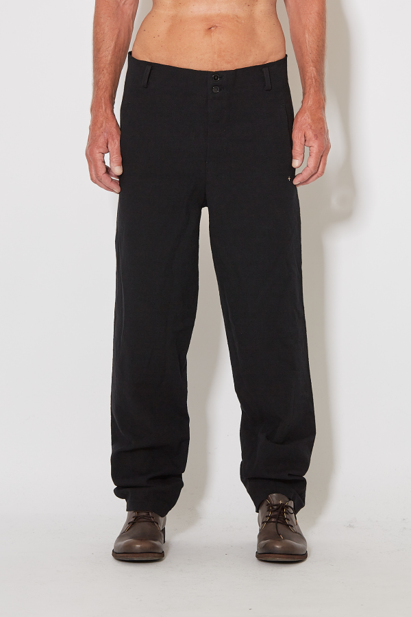 4 Pocket Straight Pants - Black