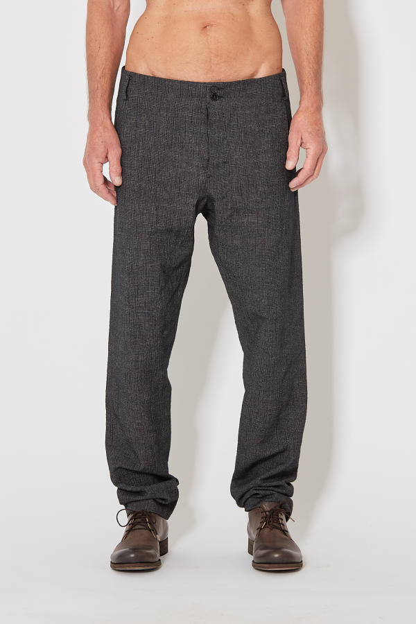 3 Pocket Straight Leg Medium Fit Pants - Black/Grey