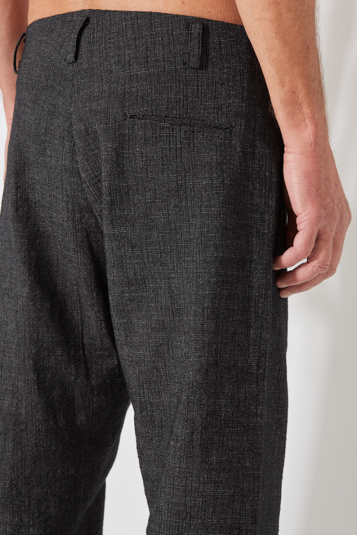3 Pocket Straight Leg Medium Fit Pants - Black/Grey
