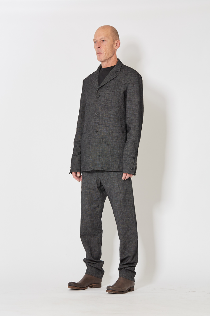 3 Pocket Straight Leg Medium Fit Pants - Black/Grey