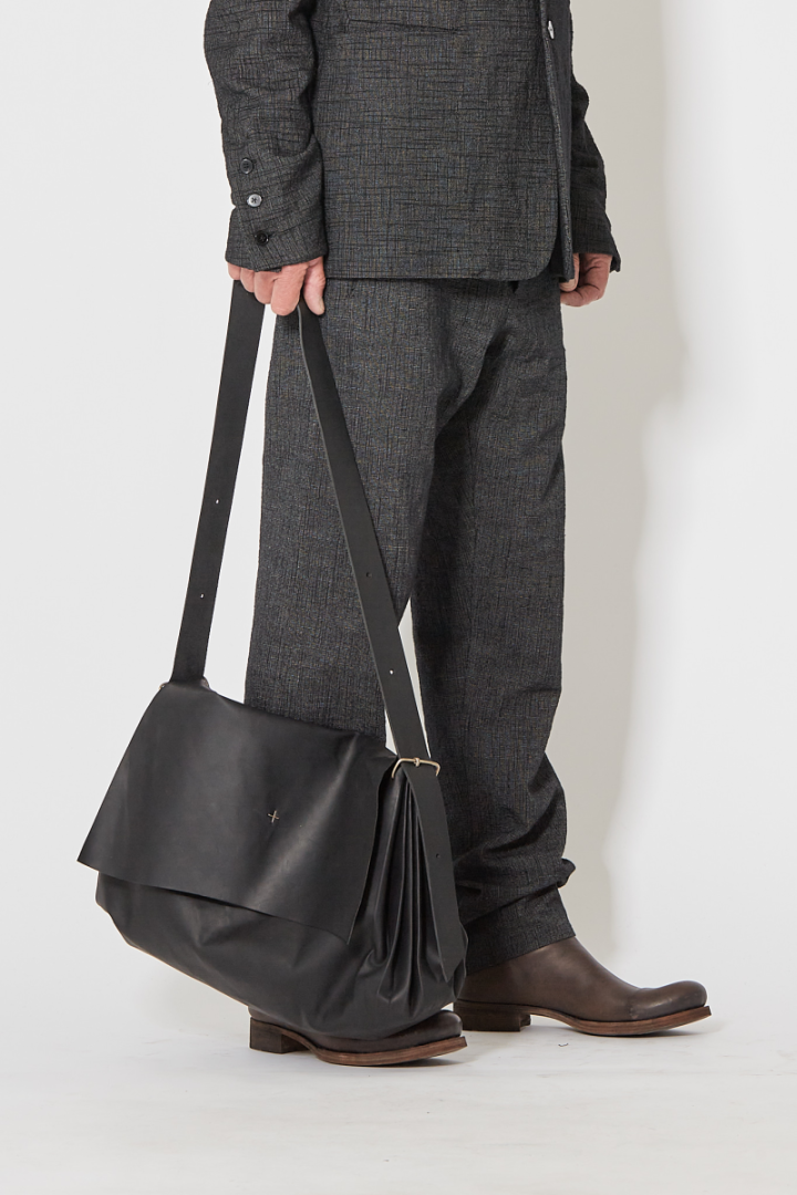 Medium Expandable Accordion Bag - Black