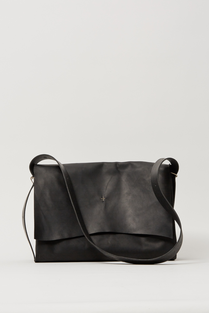 Medium Expandable Accordion Bag - Black