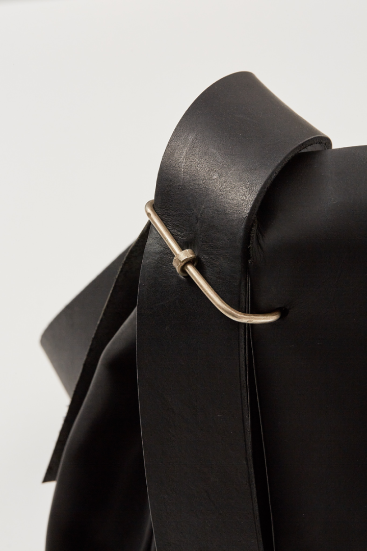 Medium Expandable Accordion Bag - Black