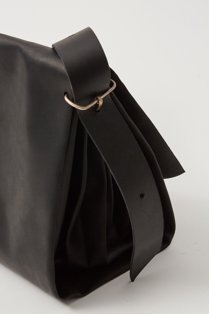 Medium Expandable Accordion Bag - Black