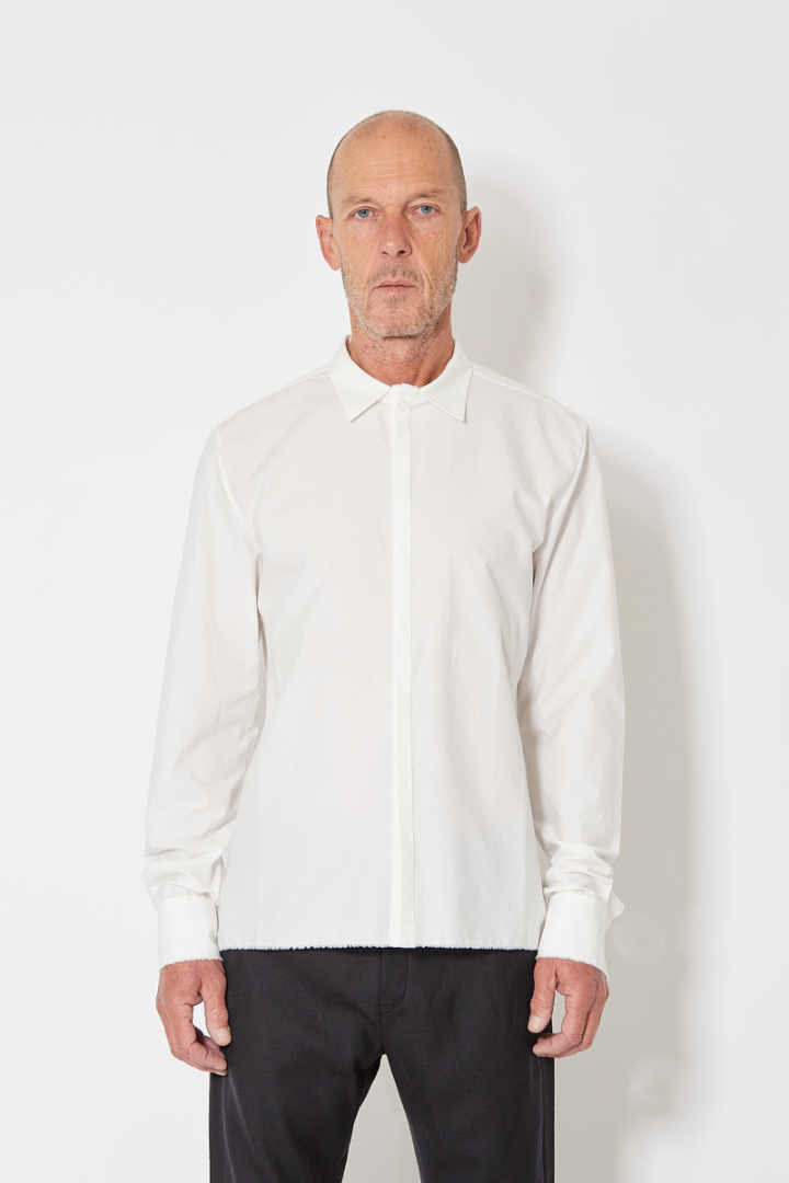 Hidden Buttonholes Shirt - Off White