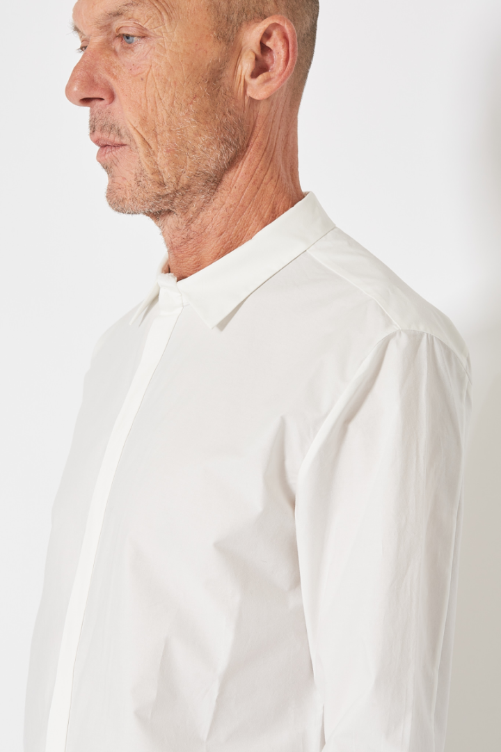 Hidden Buttonholes Shirt - Off White