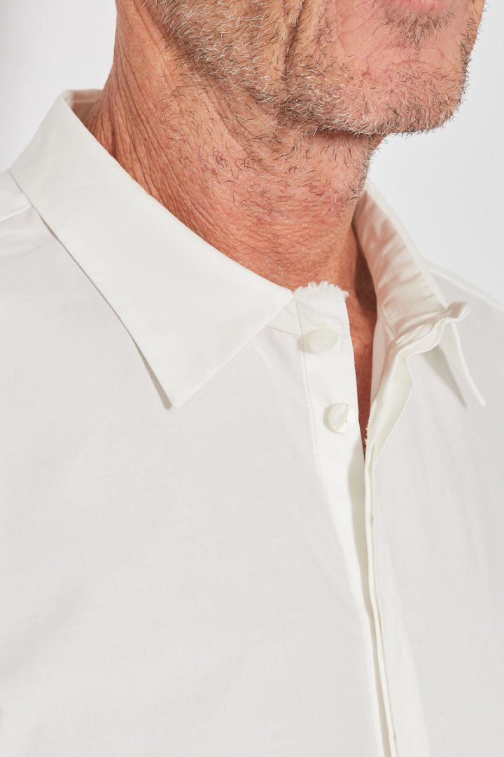 Hidden Buttonholes Shirt - Off White