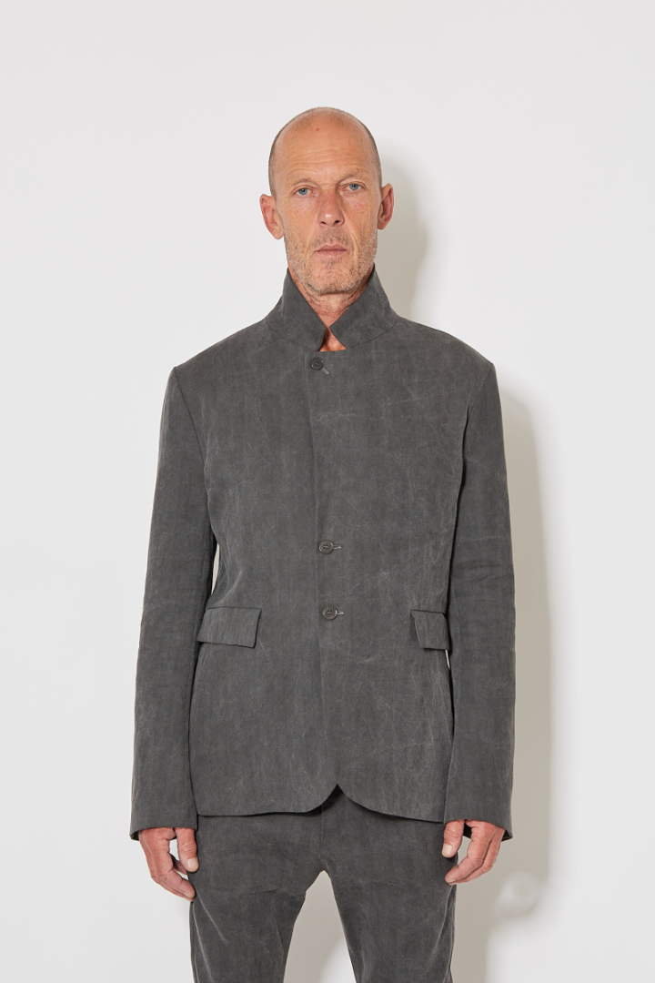 Mid Fit Waist Strap Jacket - Grey