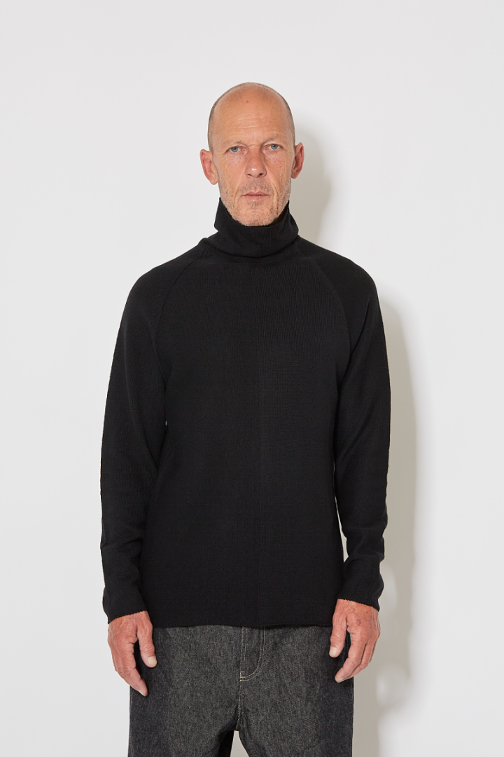 High Neck Pullover - Black High Neck Pullover - Black