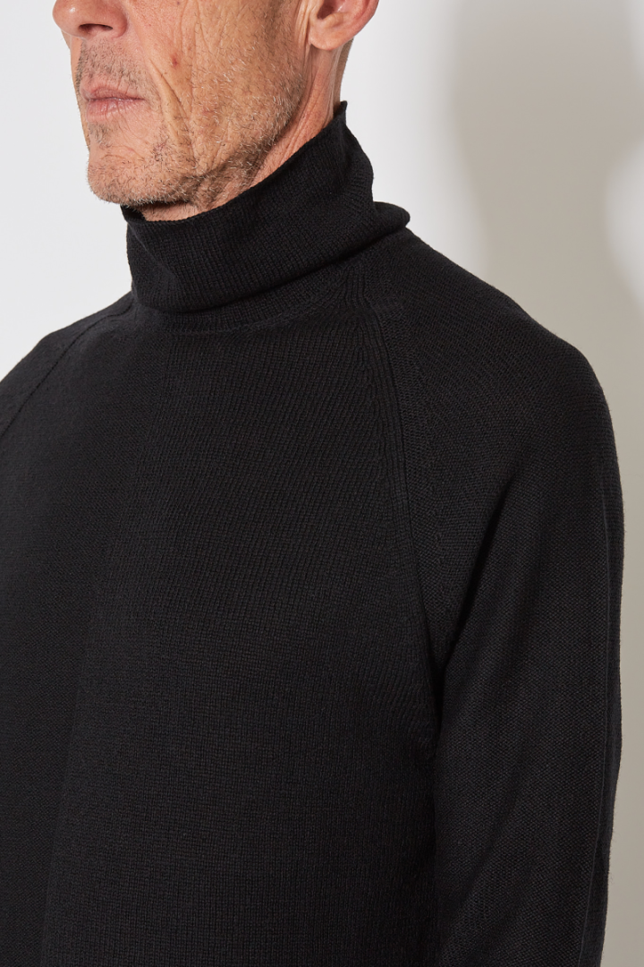 High Neck Pullover - Black High Neck Pullover - Black