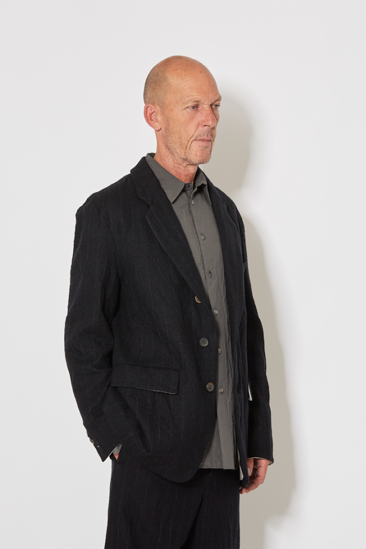 Guru Coat - Black Striped Guru Coat - Black Striped