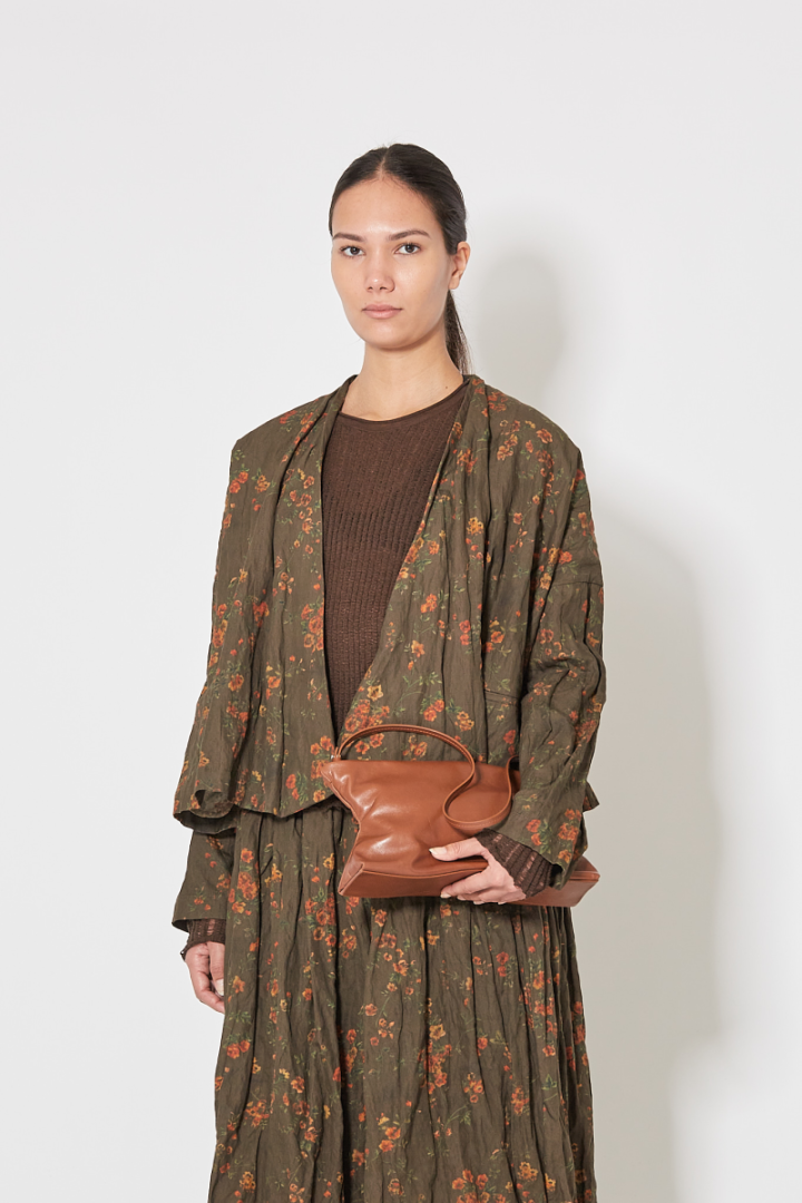 Klarke Jkt - Khaki/Orange Flowers