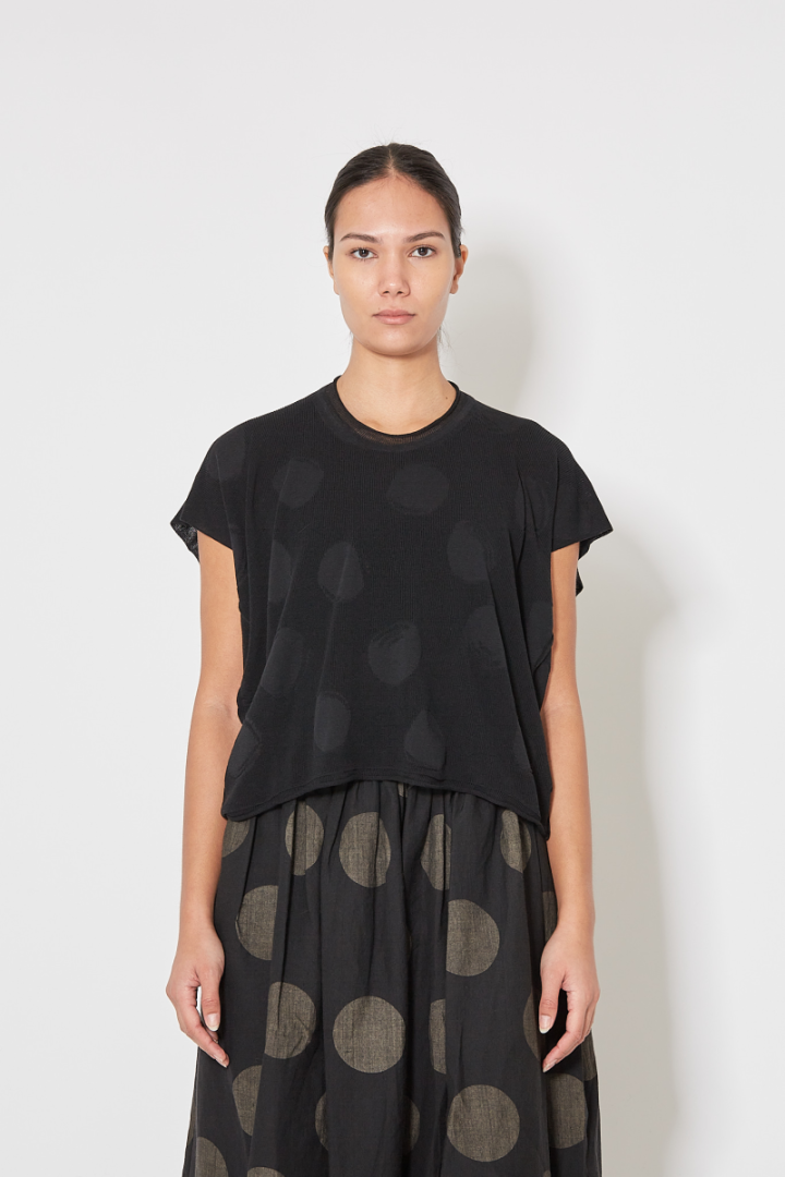 Short Slv Top – Black